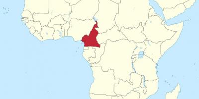 Χάρτης του Καμερούν, δυτική αφρική