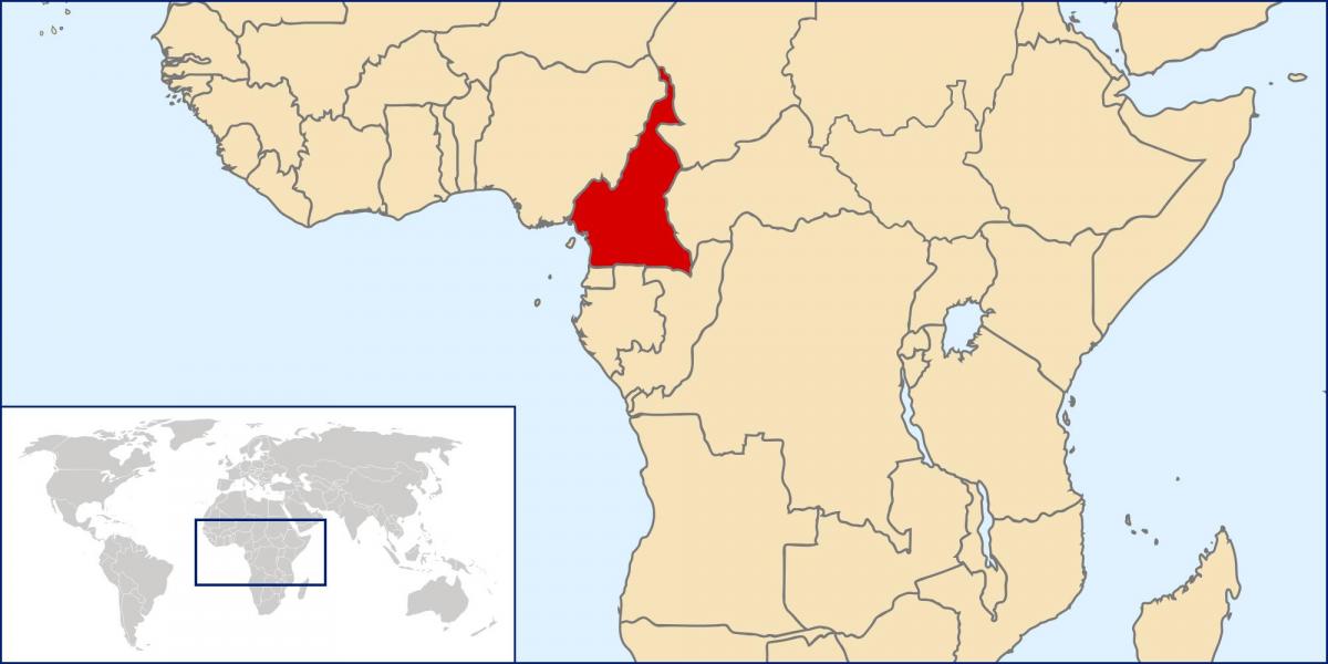 Χάρτης του Καμερούν τοποθεσία