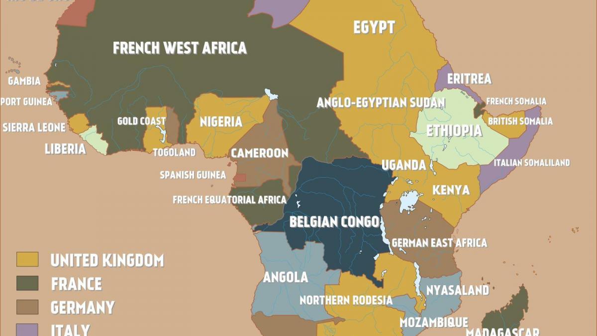 Χάρτης της βρετανικής Καμερούν