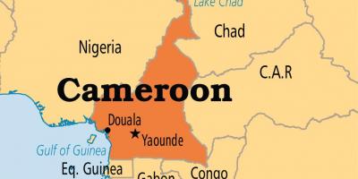 Χάρτης της γιαουντέ Καμερούν