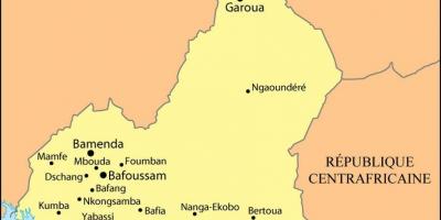 Χάρτης της ντουάλα του Καμερούν